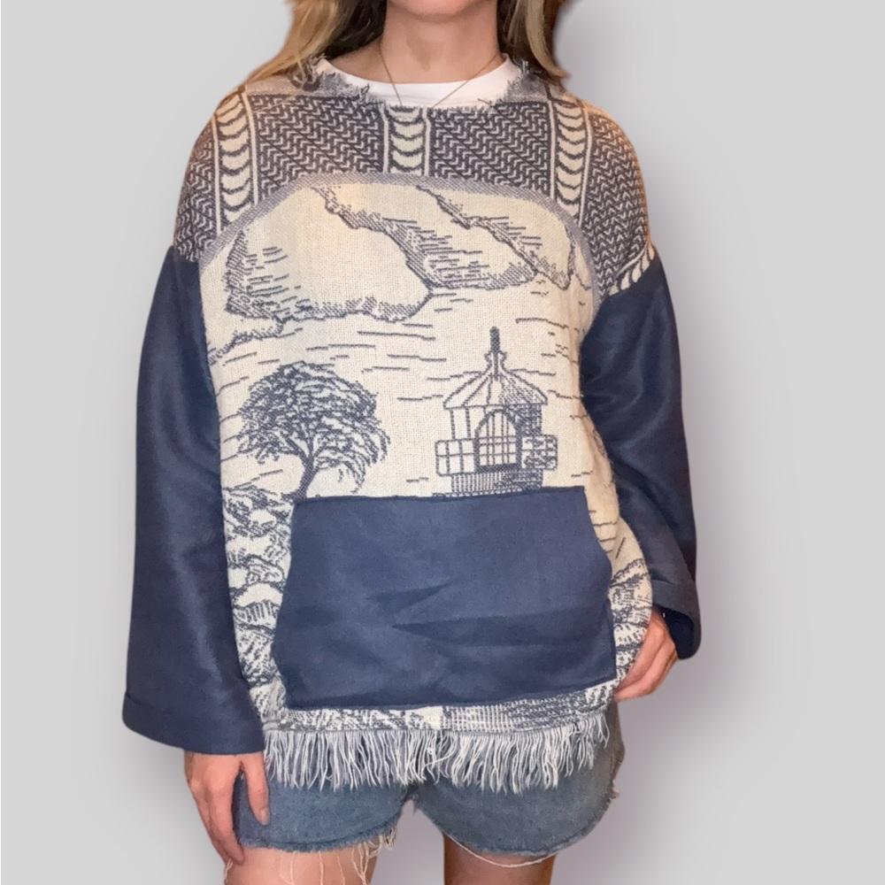 Upcycled Lighthouse Sweater